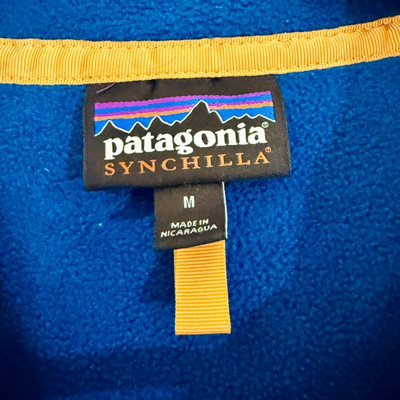 Vintage Patagonia Synchilla Snap-T Fleece — Retro Teal/Blue/Purple — Medium - Picture 3 of 6